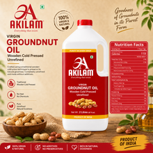 Load image into Gallery viewer, AKM Premium Virgin Groundnut Oil 2 Liter
