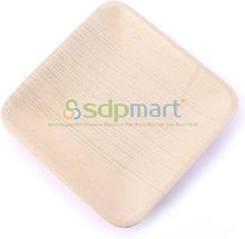 Load image into Gallery viewer, SDPMart Premium Leaf Plates - 10&quot; Square Plates - 25 Nos
