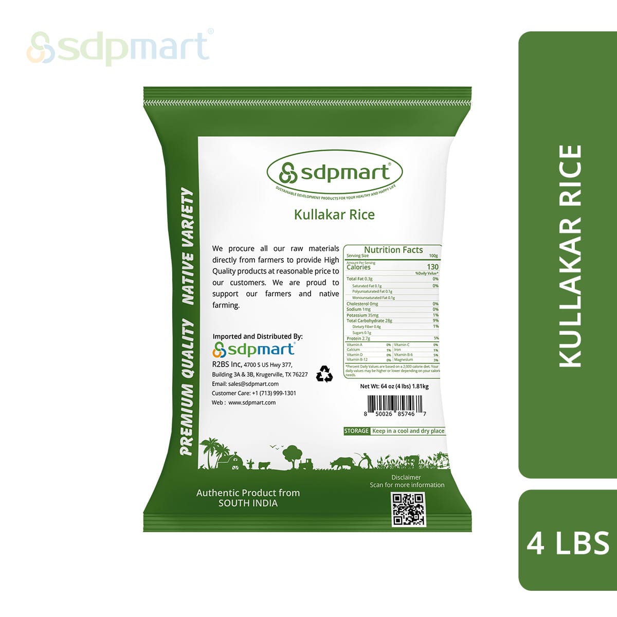 Kulhar Rice SDPMart's Premium Kullakar Rice - 4lbs – GNGOHIO