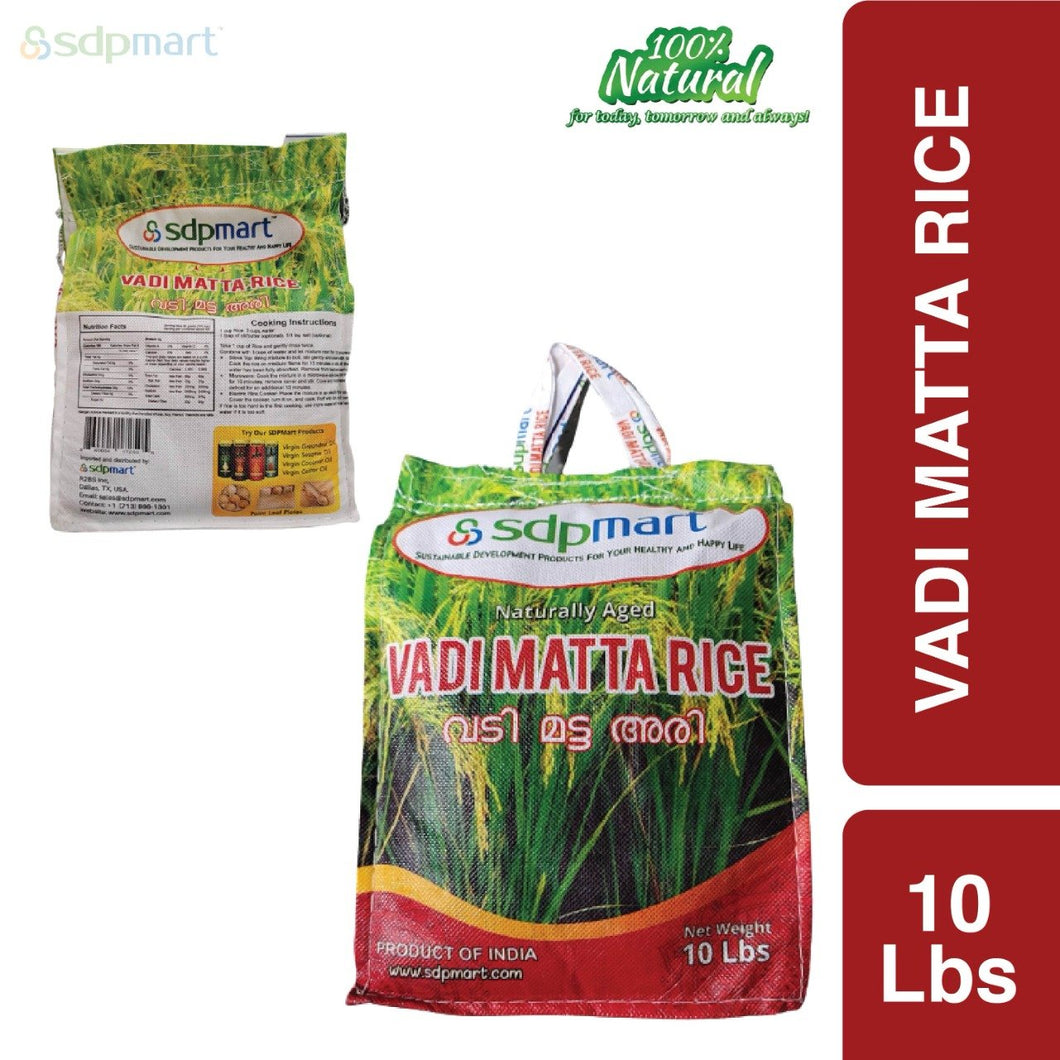 SDPMart Premium Vadi Matta Rice (Red) - 10 Lbs