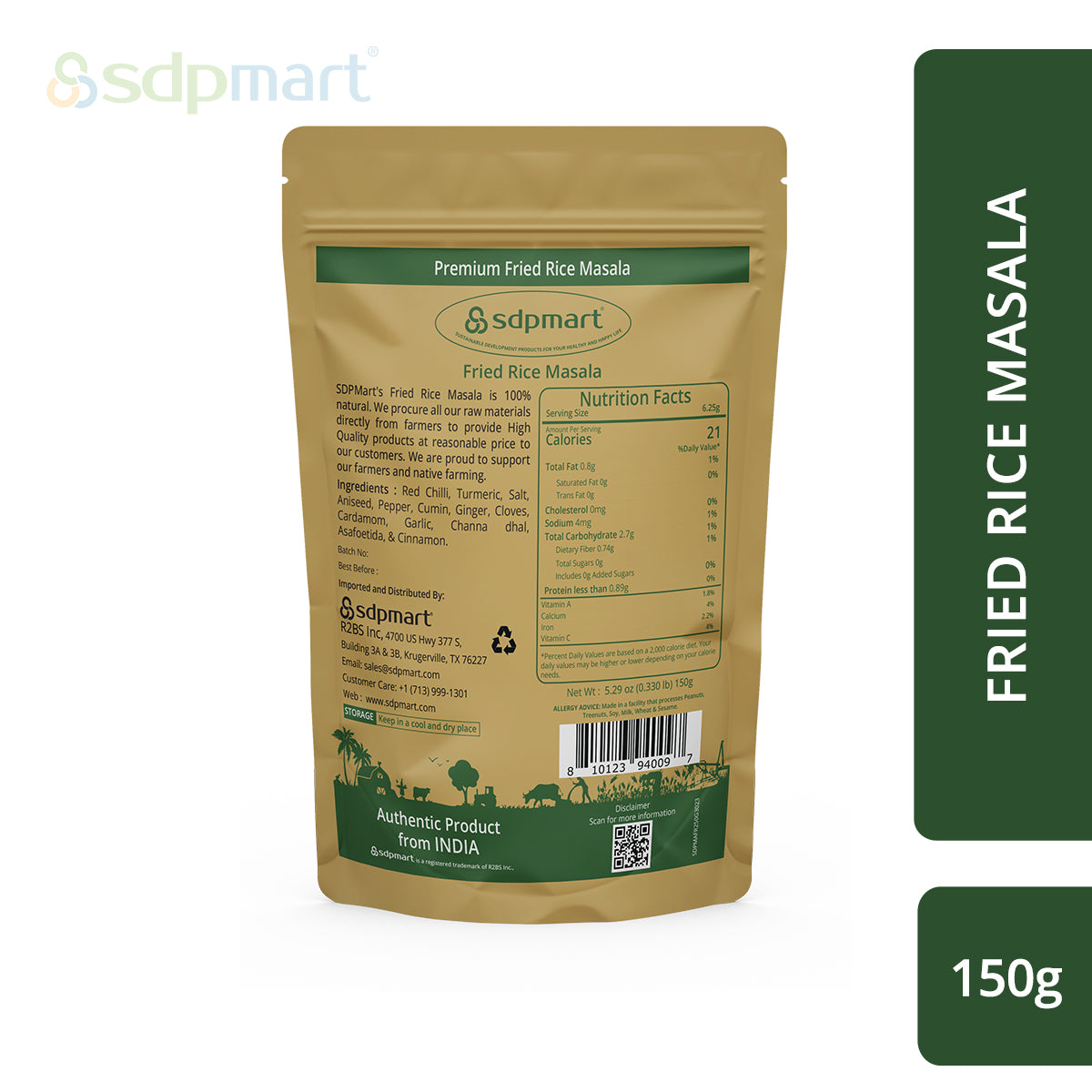 SDPMart Fried Rice Masala Powder 150 Gms – GNGOHIO